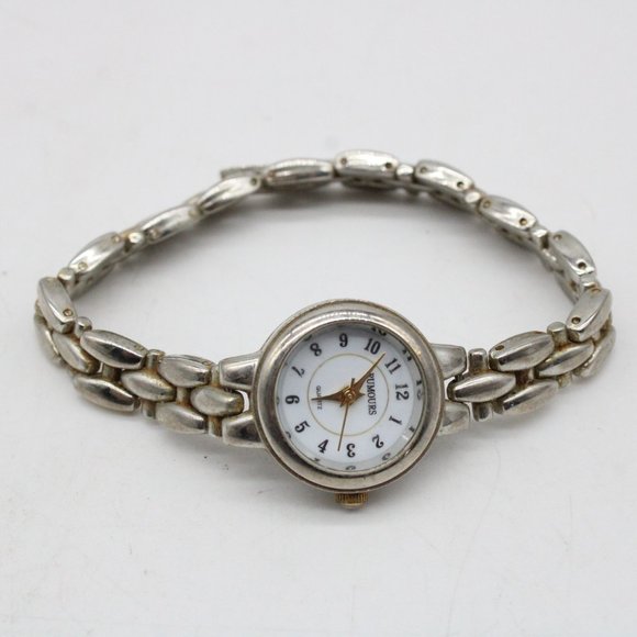Vintage Rumors Watch Women Silver Tone Stainless Steel Classic White Quartz Dial - Picture 5 of 8